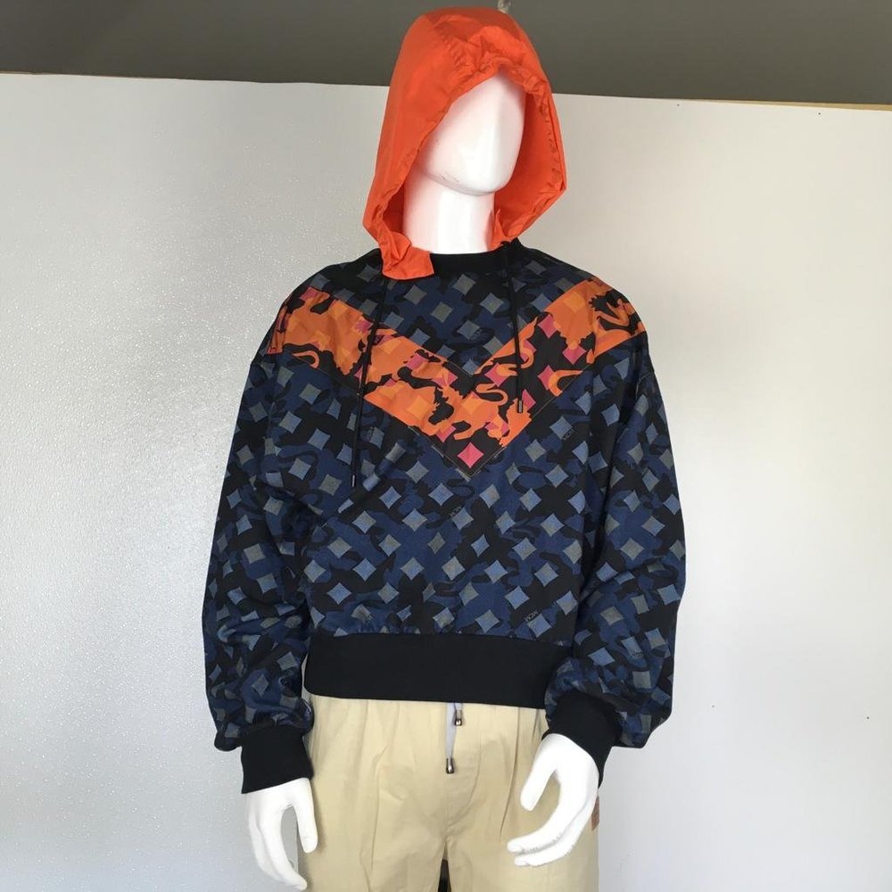 MCM Man Hooded Sweat Shirts Black Grey Color DM7